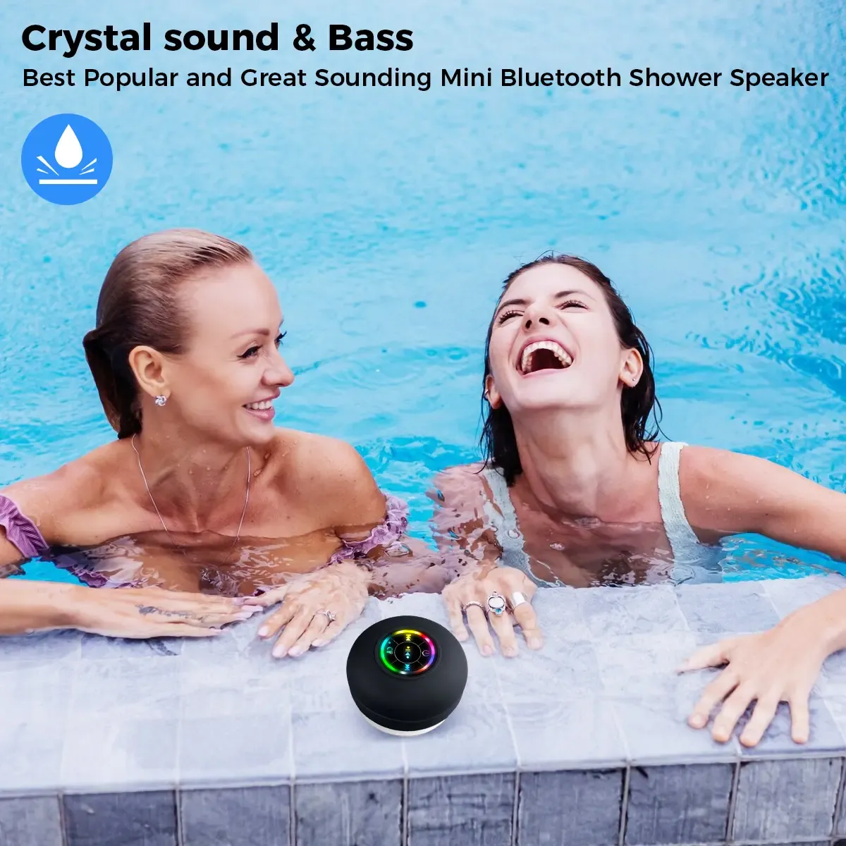 Waterproof Speaker Portable Suction Cup