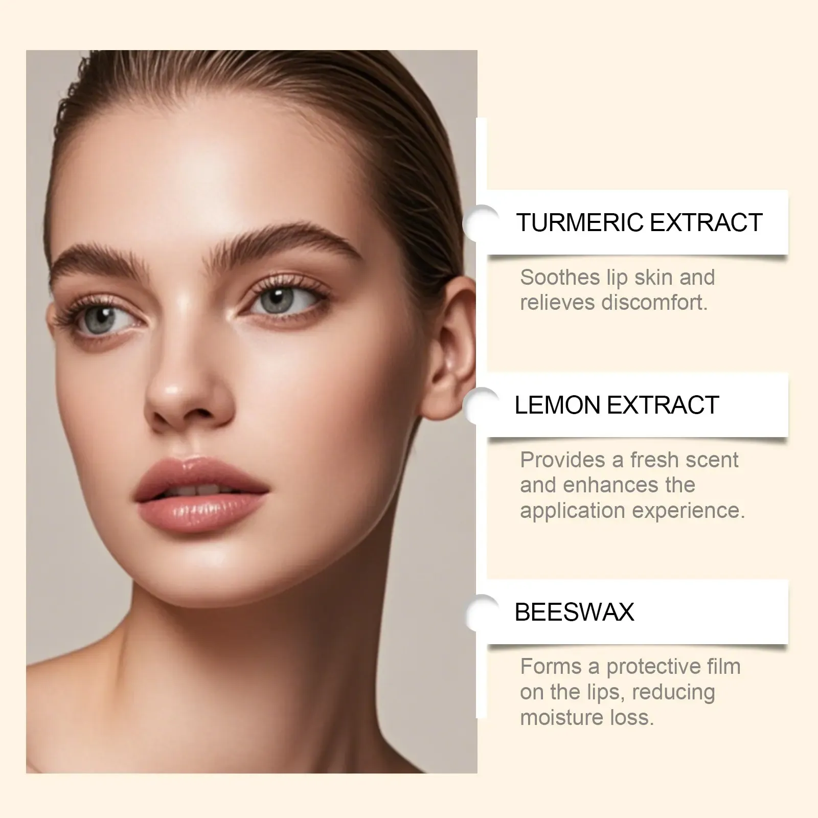 2pcs All-Natural Lemon Turmeric Moisturizing Lip Balm