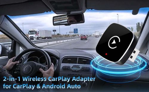 Wireless CarPlay Adapter for iPhone Android  Hands-Free Calling Car Adapter