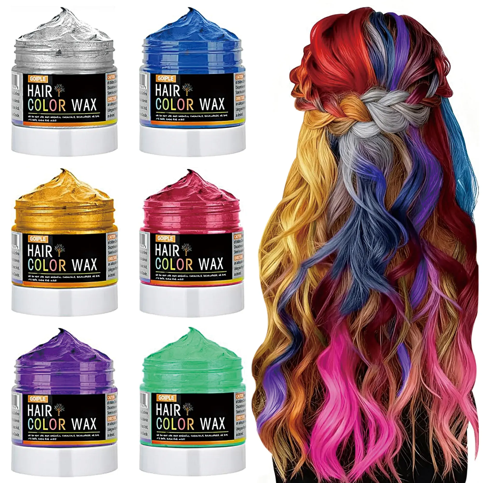 2pcs-Temporary Hair Color Wax