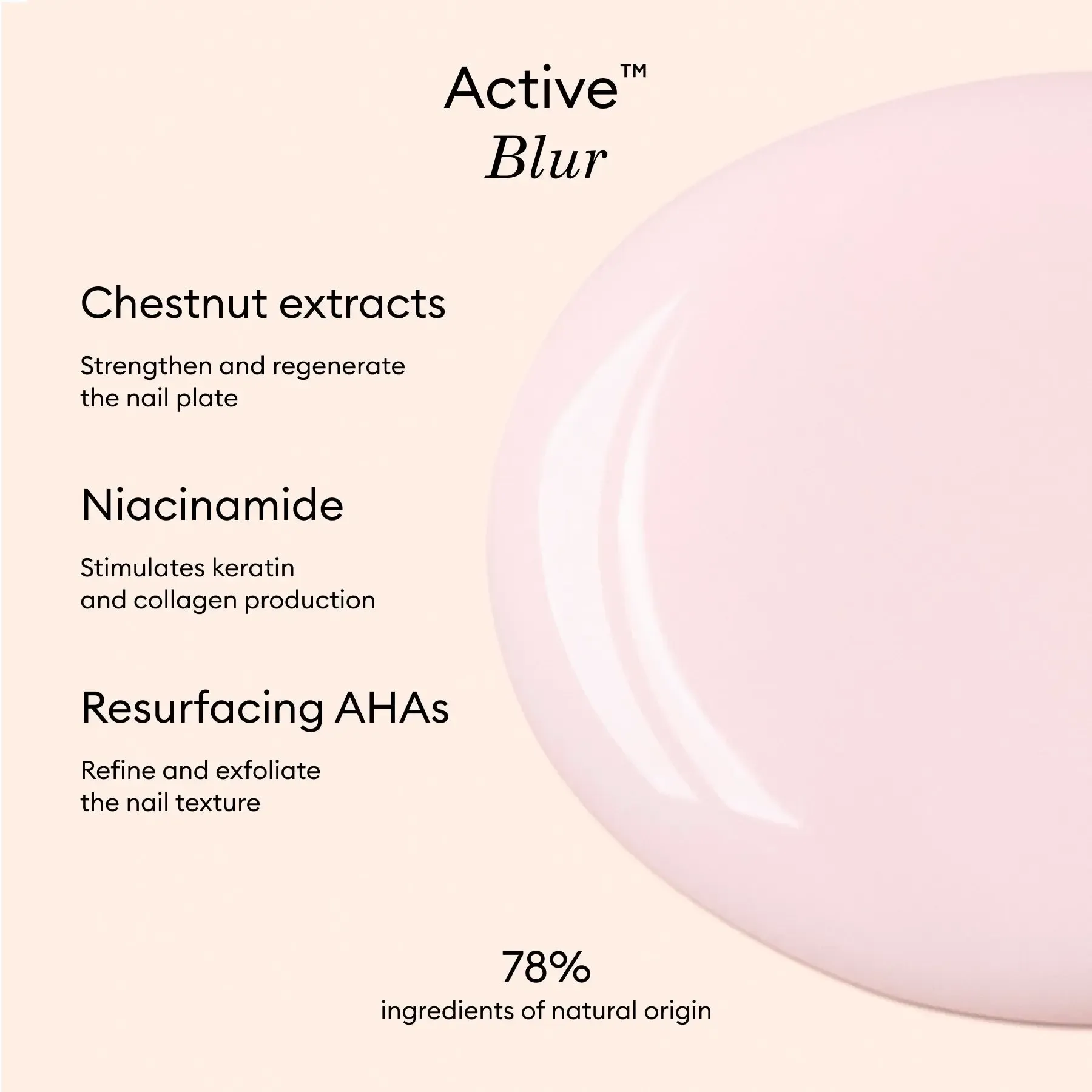 Active Blur-pink nail polish