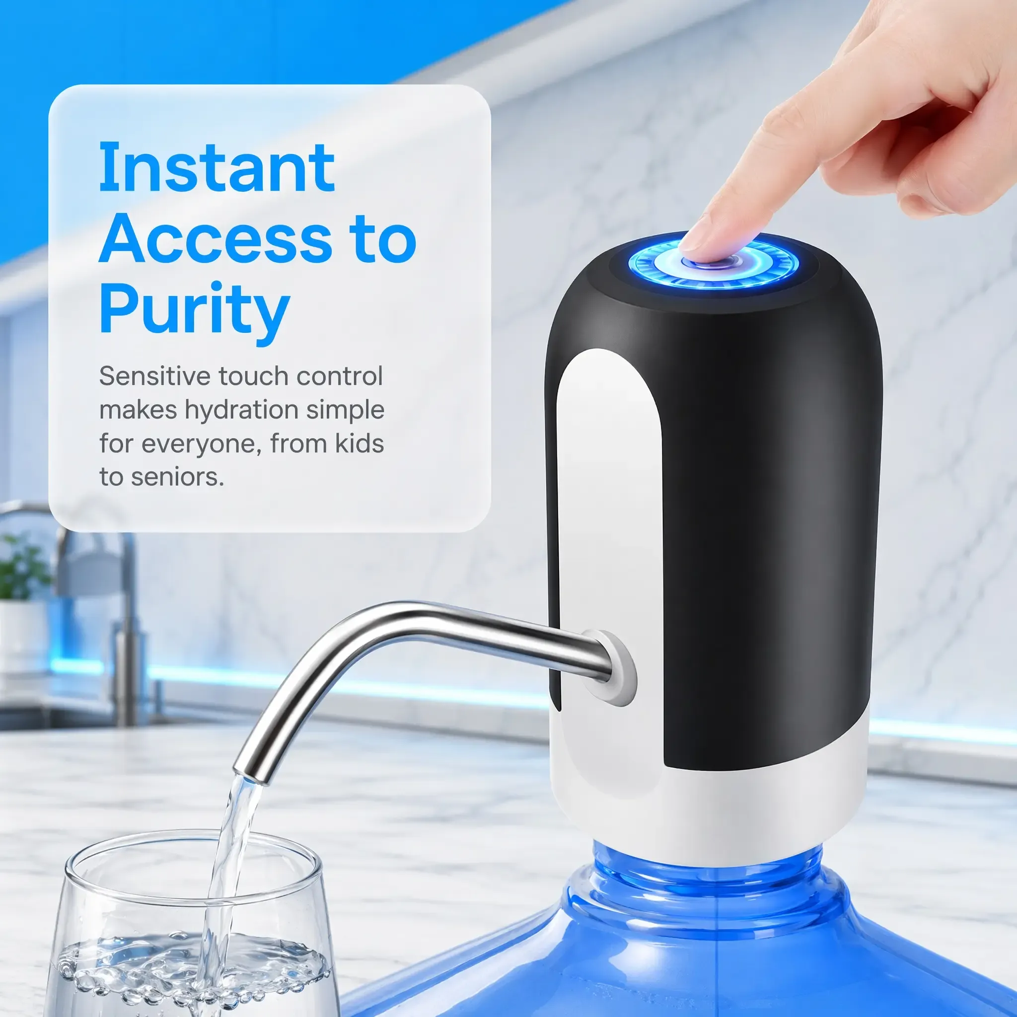 2pcs-USB-Charged Electric water pump