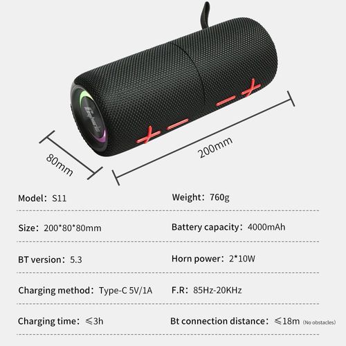 CYBORIS S11 2 in 1 Bluetooth Speaker