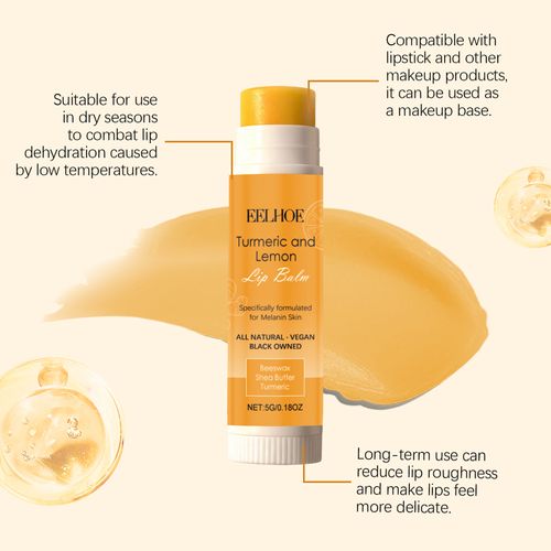 2pcs All-Natural Lemon Turmeric Moisturizing Lip Balm