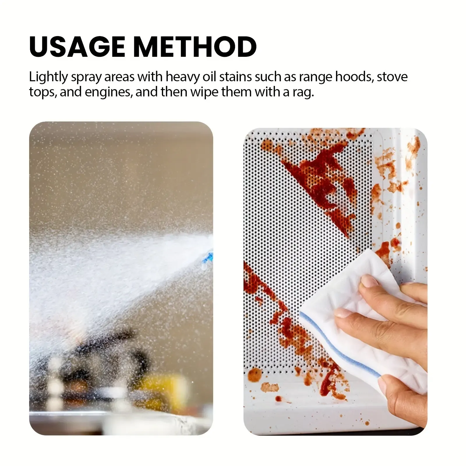 2pcs Fishleano 120ml Kitchen Spray Cleaner