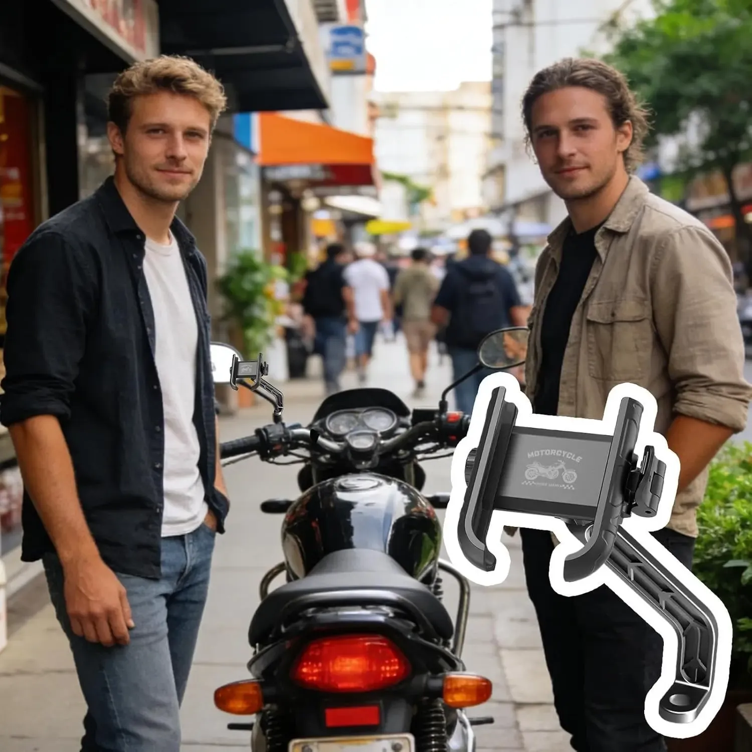 Motorcycle Phone Mount Rearview mirror model