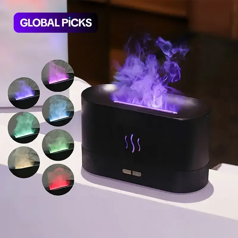 2-in-1 Flame-Effect Air Aroma Diffuser and Humidifier