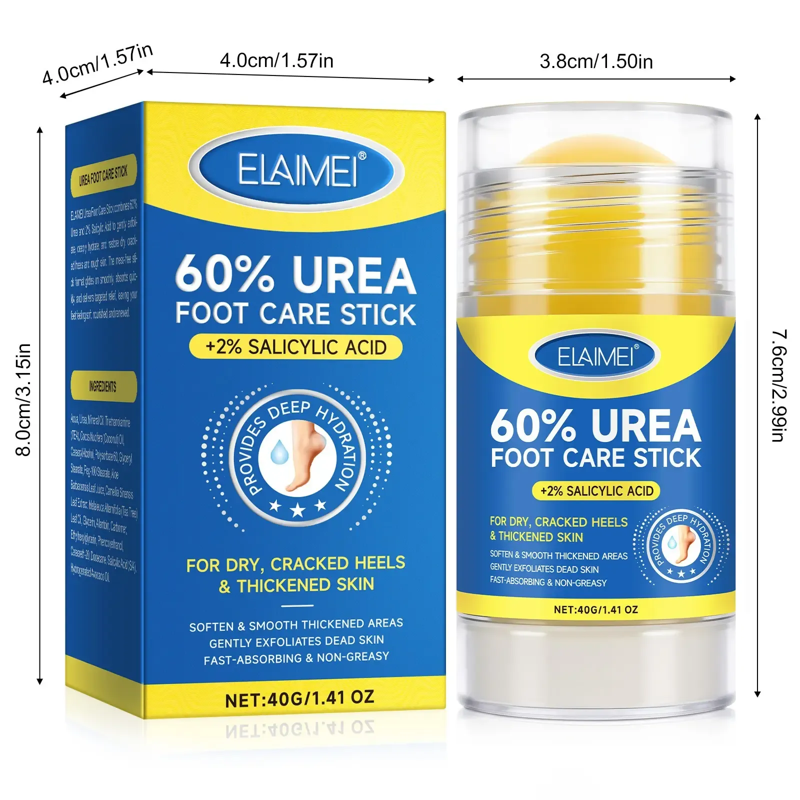 Cracked Heel Repair Stick with Urea