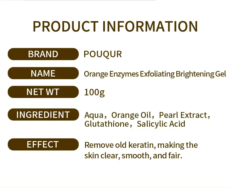2pcs Orange Exfoliating Gel