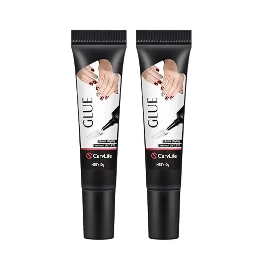 Nail Glue Quick-Drying Semi-Solid Nail Glue with Remover