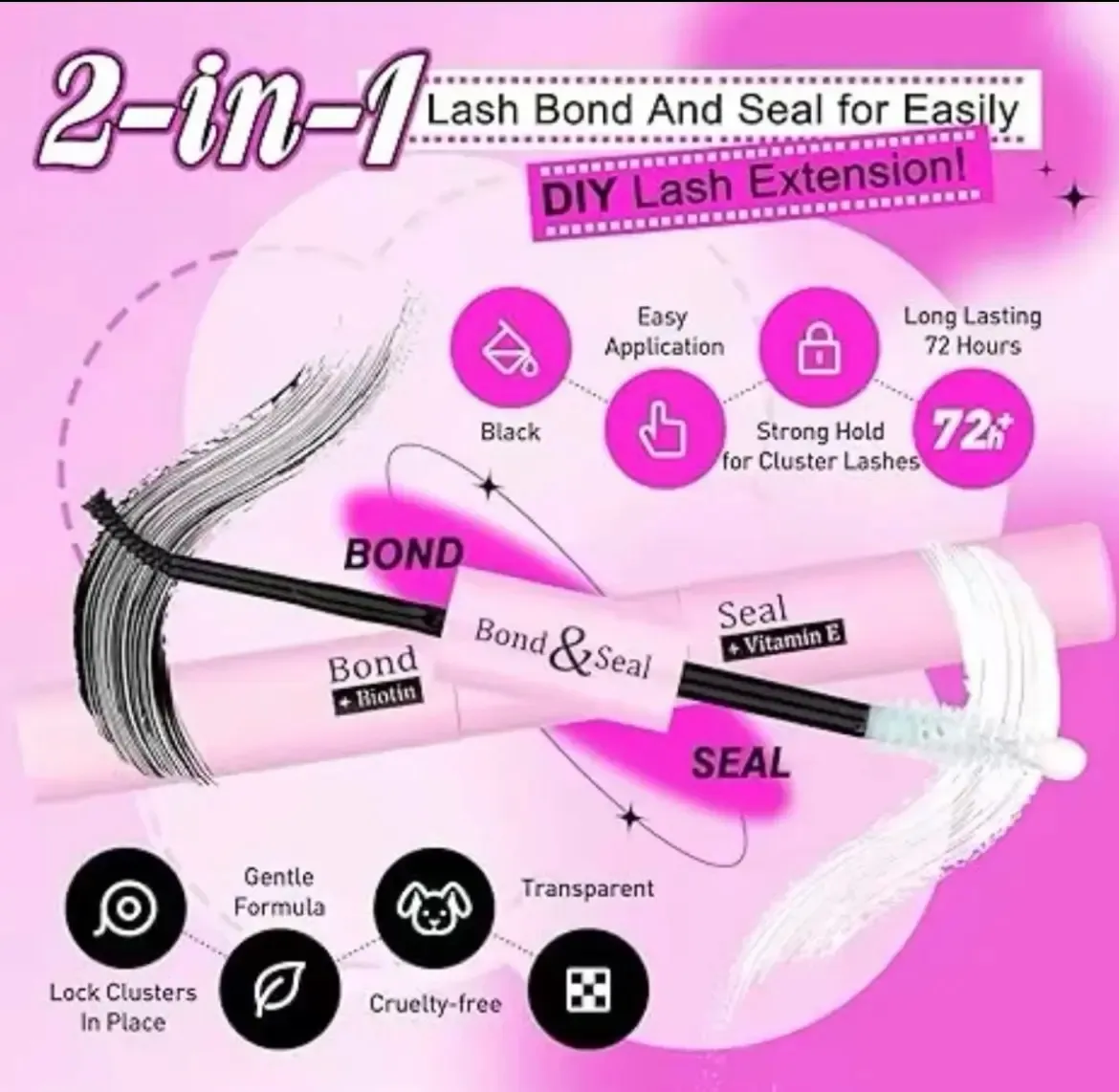 False Eyelashes fluffy thick