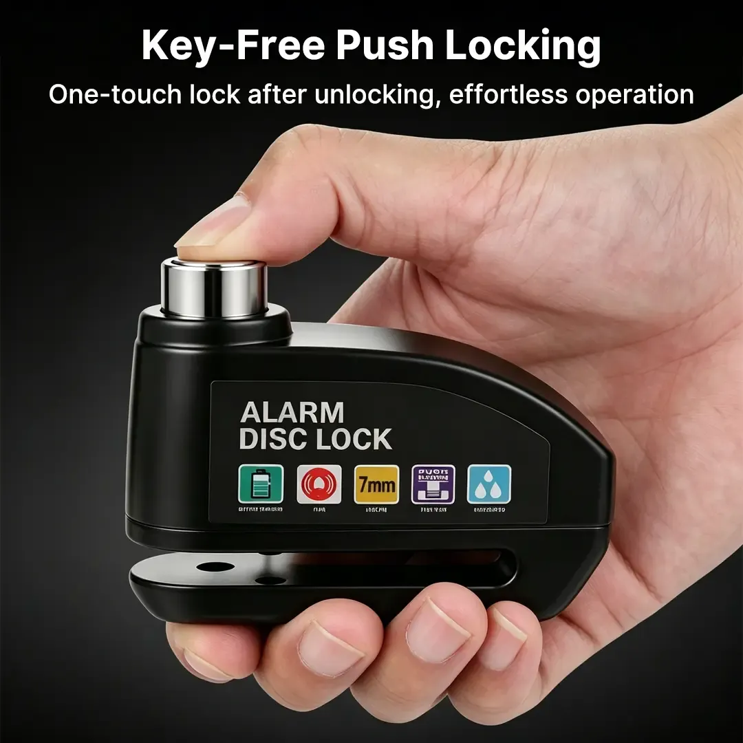 Motorcycle Disc Brake Lock with Alarm