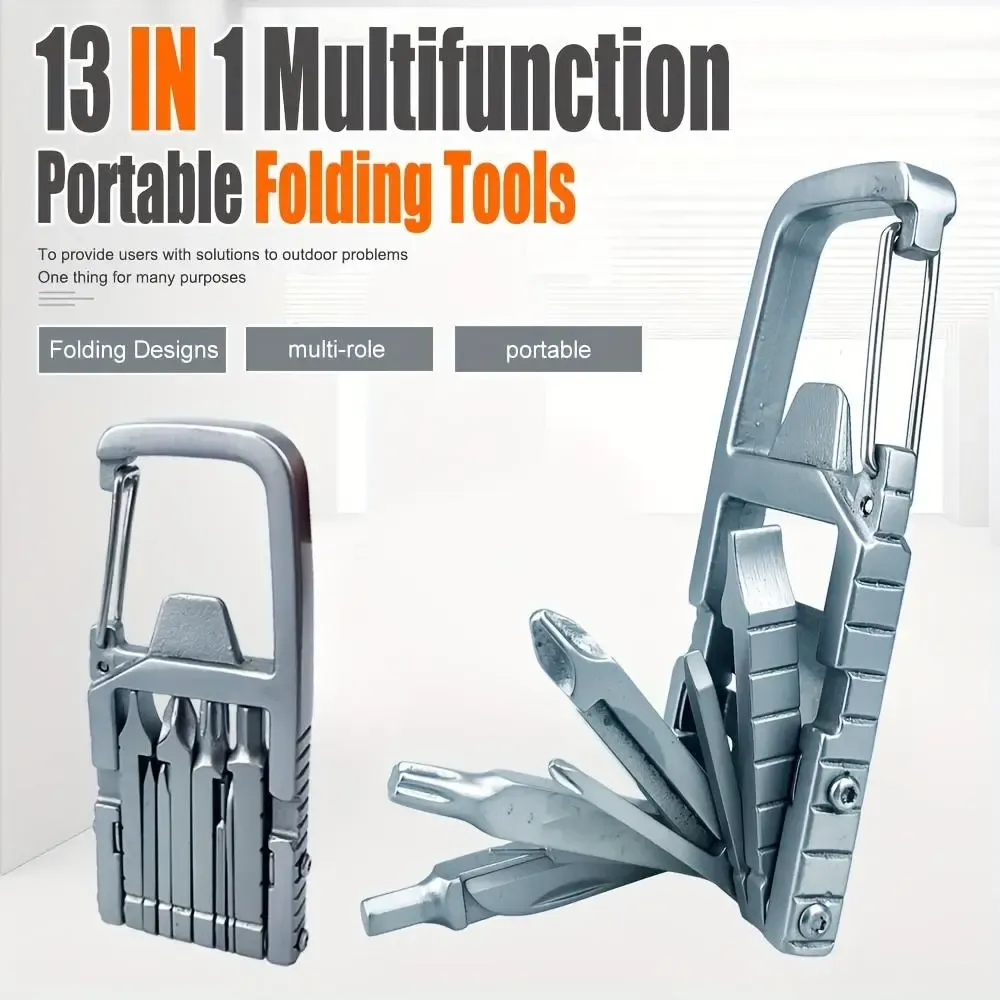 13-inches Compact Folding Stainless Steel Multitool Set