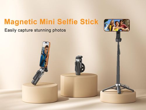 4-in-1 Magnetic Selfie Stick with Remote for Smartphone,