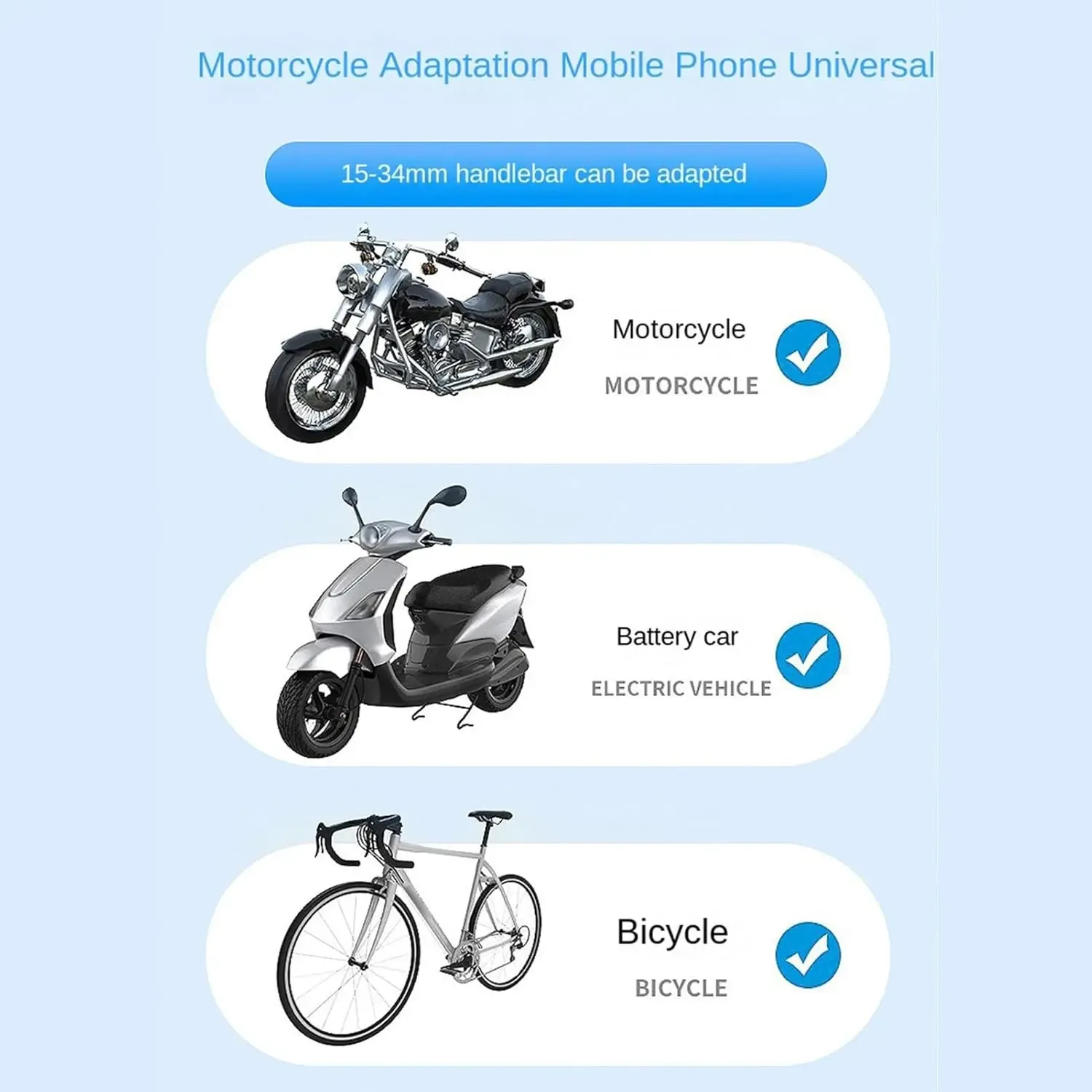 Motorcycle Phone Mount Rearview mirror model