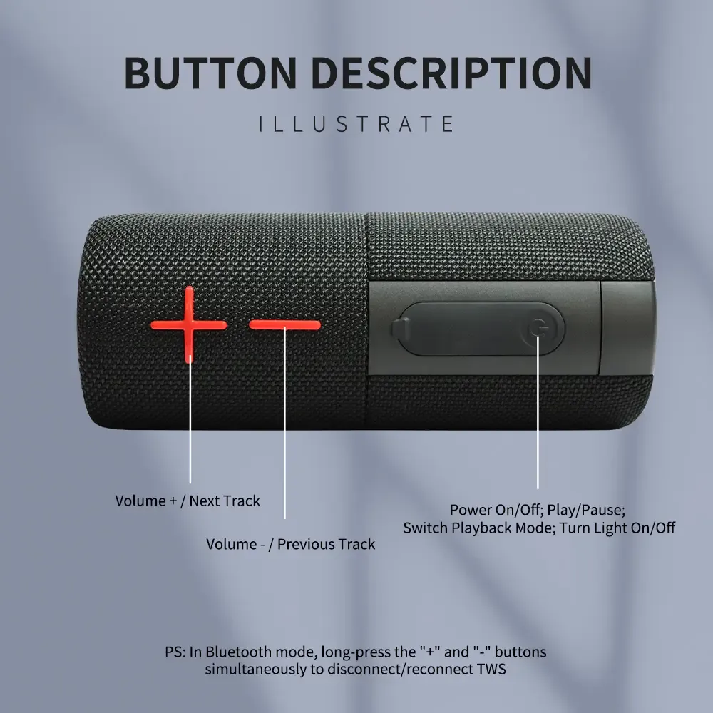 CYBORIS S11 2 in 1 Bluetooth Speaker