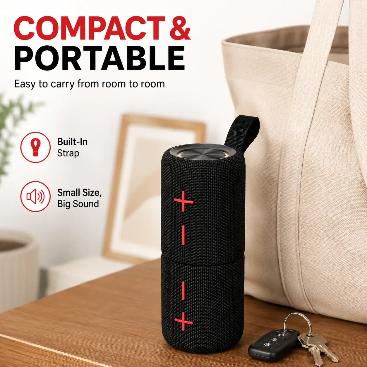 2-in-1 Magnetic Bluetooth Speaker