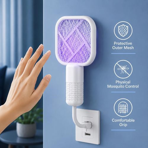 2pcs 2-in-1 USB Mini Mosquito Zapper & LED Lamp
