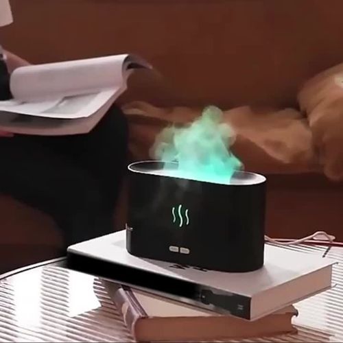 2-in-1 Flame-Effect Air Aroma Diffuser and Humidifier