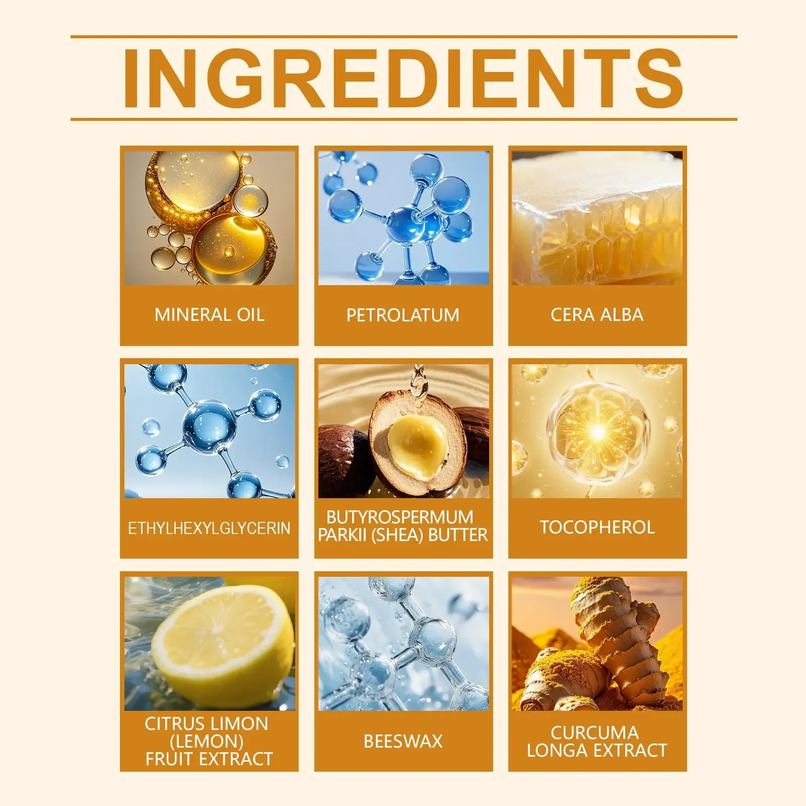 2pcs All-Natural Lemon Turmeric Moisturizing Lip Balm