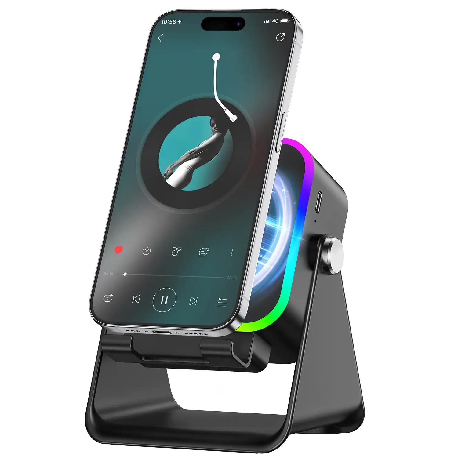 5-in-1 Wireless Induction Audio & Bluetooth Speaker