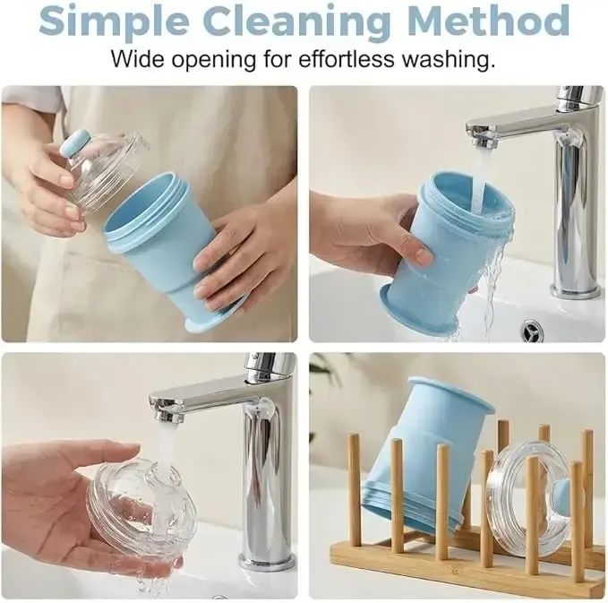 Collapsible Water Cup Portable Foldable Silicone Ice Ball Mold