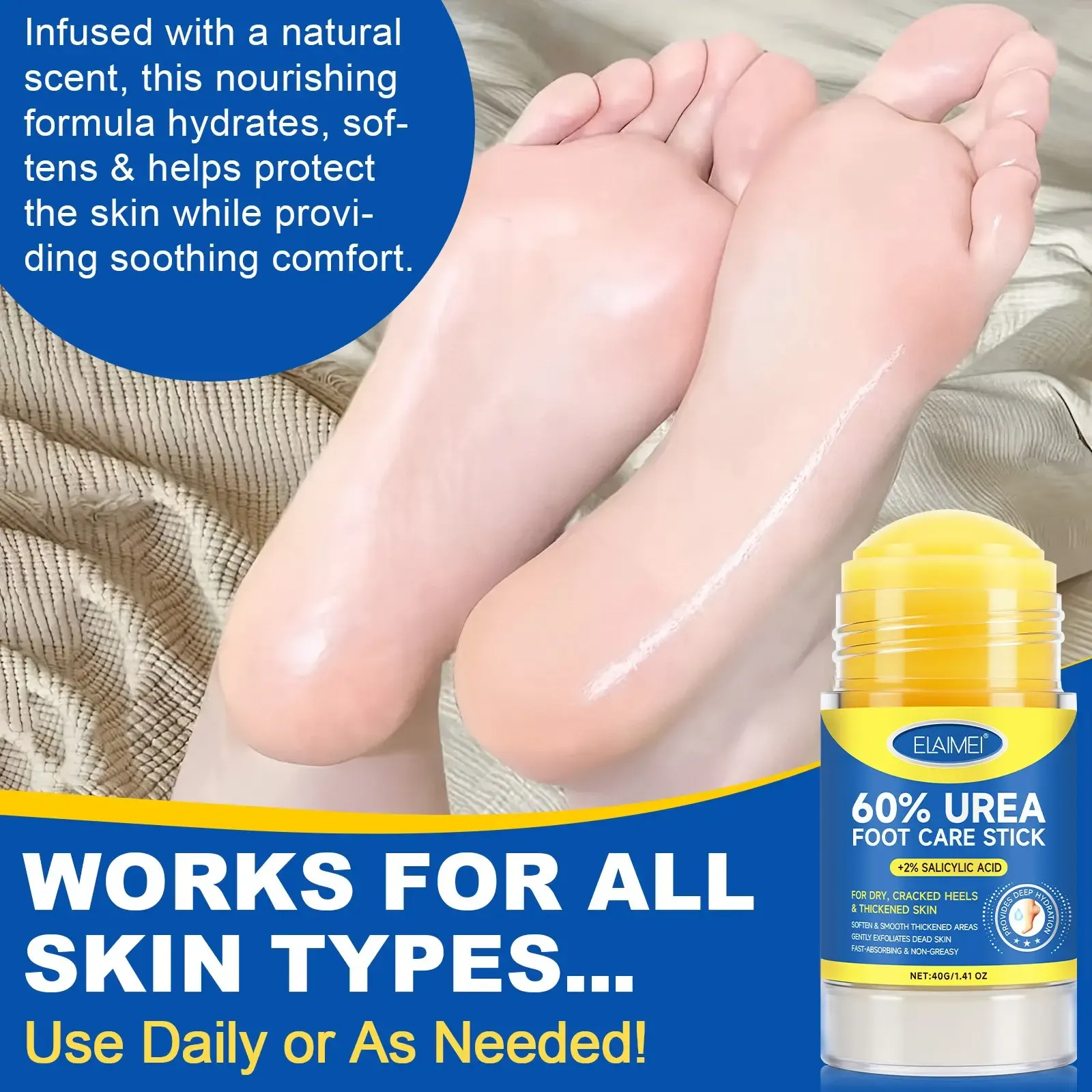 Cracked Heel Repair Stick with Urea