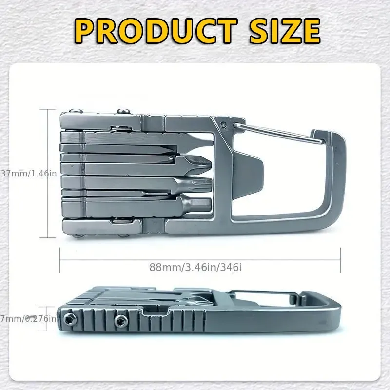 13-inches Compact Folding Stainless Steel Multitool Set