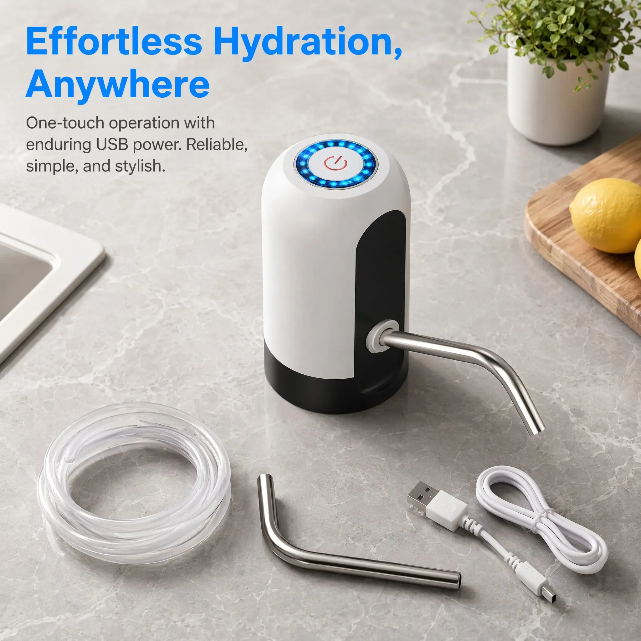 2pcs-USB-Charged Electric water pump