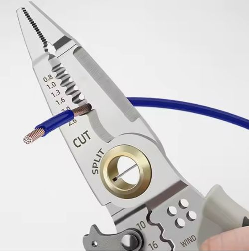 Stainless steel 16-in-1 multi-function wire stripper for electricians