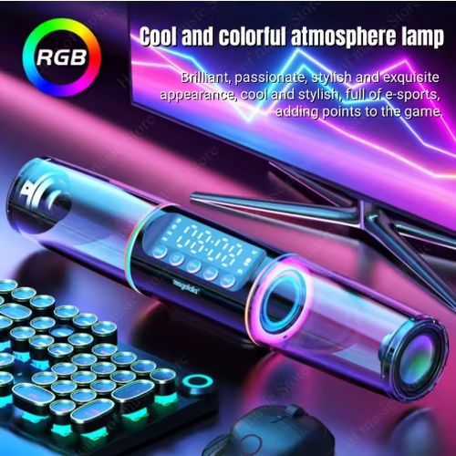 Wireless Bluetooth Speaker - Powerful Bass, HD Sound for Gaming & Home (Portable)