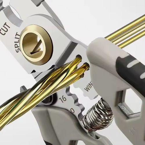 Stainless steel 16-in-1 multi-function wire stripper for electricians