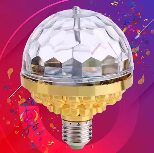 LED Disco Romantic Magic Crystal Ball Lamp Stage Light Party Bulb RGB Rotating
