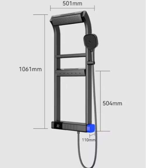 Bathroom Wall-mounted 360 Degree LED Intelligent Digital Display Thermostatic Bathroom Shower Set Shower Panels
