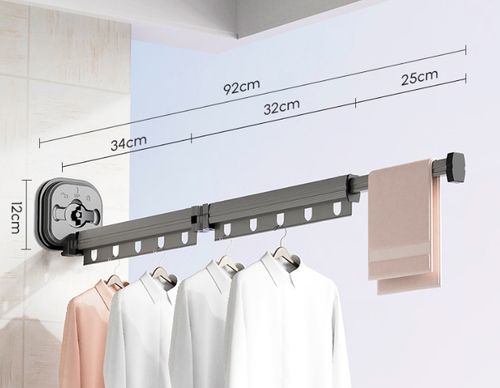 New Arrival Metal Wall Hanger Foldable Custom Cloths Hanger Space Saving Cloths Stand For Household
