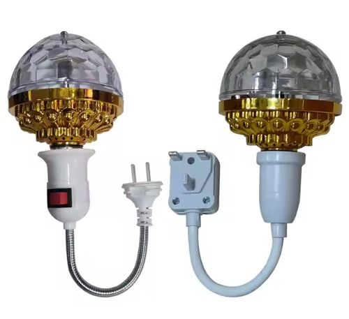 LED Disco Romantic Magic Crystal Ball Lamp Stage Light Party Bulb RGB Rotating