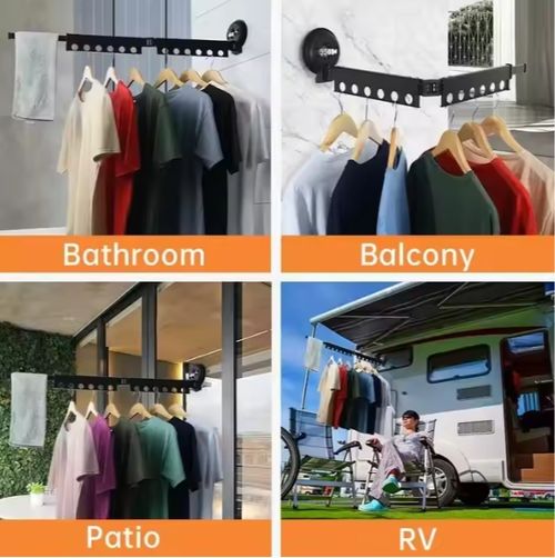 New Arrival Metal Wall Hanger Foldable Custom Cloths Hanger Space Saving Cloths Stand For Household