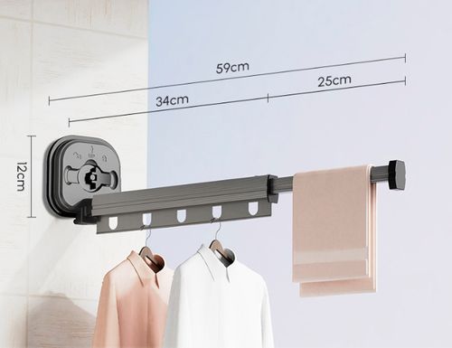 New Arrival Metal Wall Hanger Foldable Custom Cloths Hanger Space Saving Cloths Stand For Household