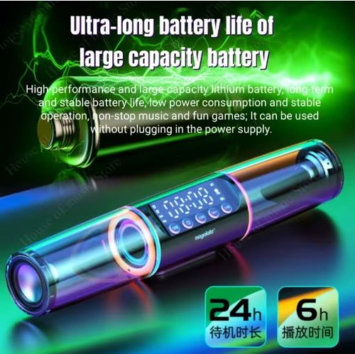 Wireless Bluetooth Speaker - Powerful Bass, HD Sound for Gaming & Home (Portable)