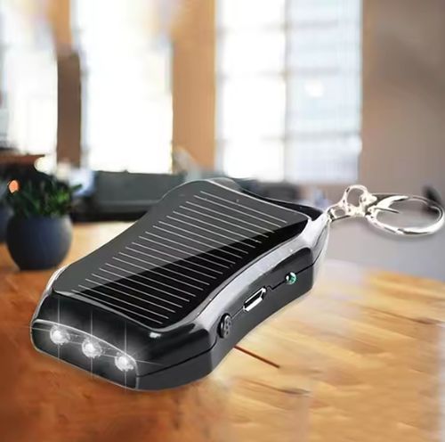 Keychain Emergency Power Banks USB External Solar 1200mAH Fast Charging Power Supply Universal Charging Equipment for mobile