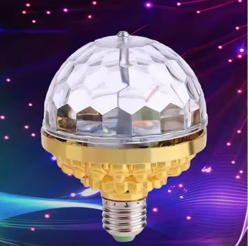 LED Disco Romantic Magic Crystal Ball Lamp Stage Light Party Bulb RGB Rotating
