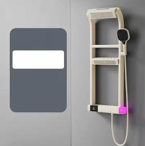 Bathroom Wall-mounted 360 Degree LED Intelligent Digital Display Thermostatic Bathroom Shower Set Shower Panels
