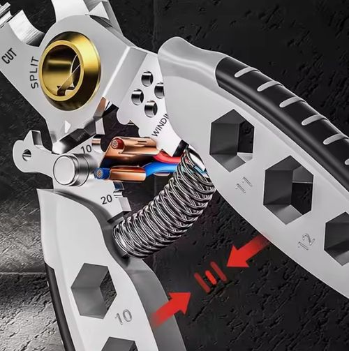 Stainless steel 16-in-1 multi-function wire stripper for electricians