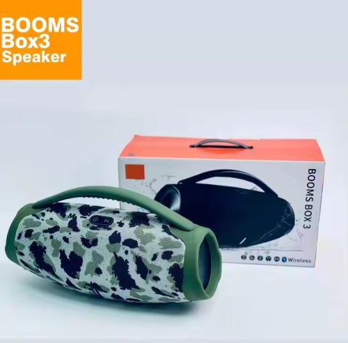 HJR Wireless Speaker Boombox 3 BT5.0 Outdoor Partybox Subwoofer Hight Powerful Outdoor Boombox With LED Light portable Speakers