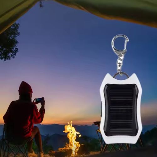 Keychain Emergency Power Banks USB External Solar 1200mAH Fast Charging Power Supply Universal Charging Equipment for mobile
