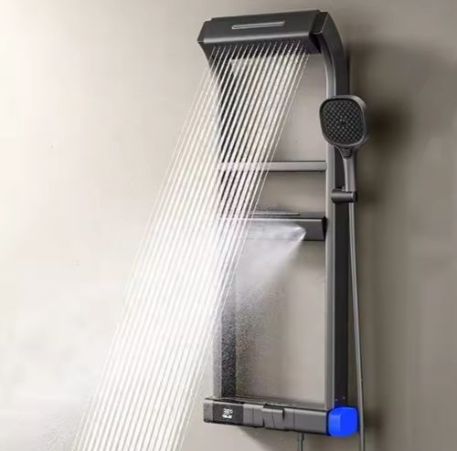 Bathroom Wall-mounted 360 Degree LED Intelligent Digital Display Thermostatic Bathroom Shower Set Shower Panels