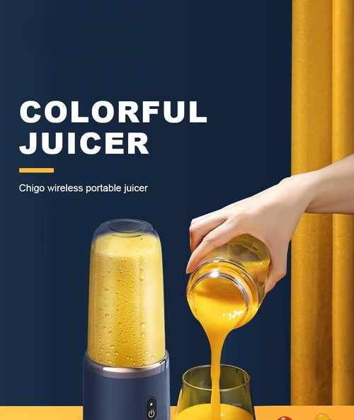 Sip Fresh Smoothies Anywhere! Portable Rechargeable Blender for Home & On-the-Go