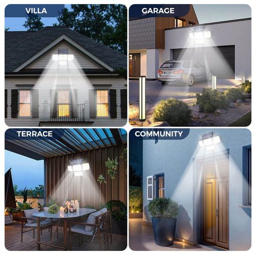 Solar Rotating Motion Sensor Garden Light - Long-Lasting & Waterproof Outdoor Lamp