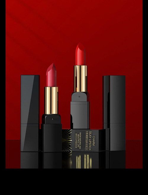 Vibrant Red Satin Lipstick - Creamy, Long-Lasting & Non-Sticky for Effortless Elegance