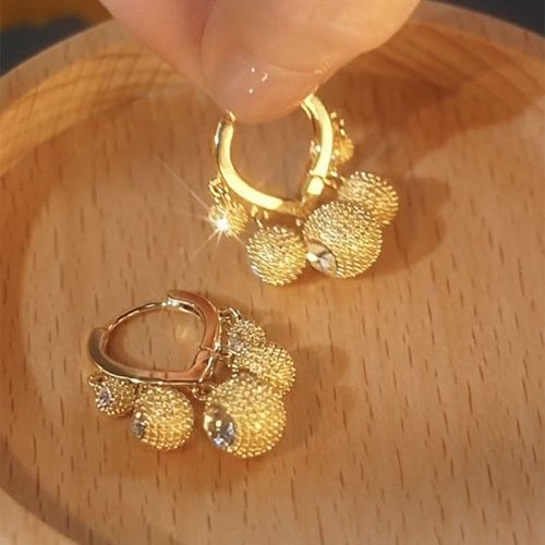 Elevate Your Style with Luxury Durian Ball Earrings – Chic & Unique!